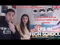 British Couple Reacts to a DAY INSIDE AN AMERICAN HIGH SCHOOL