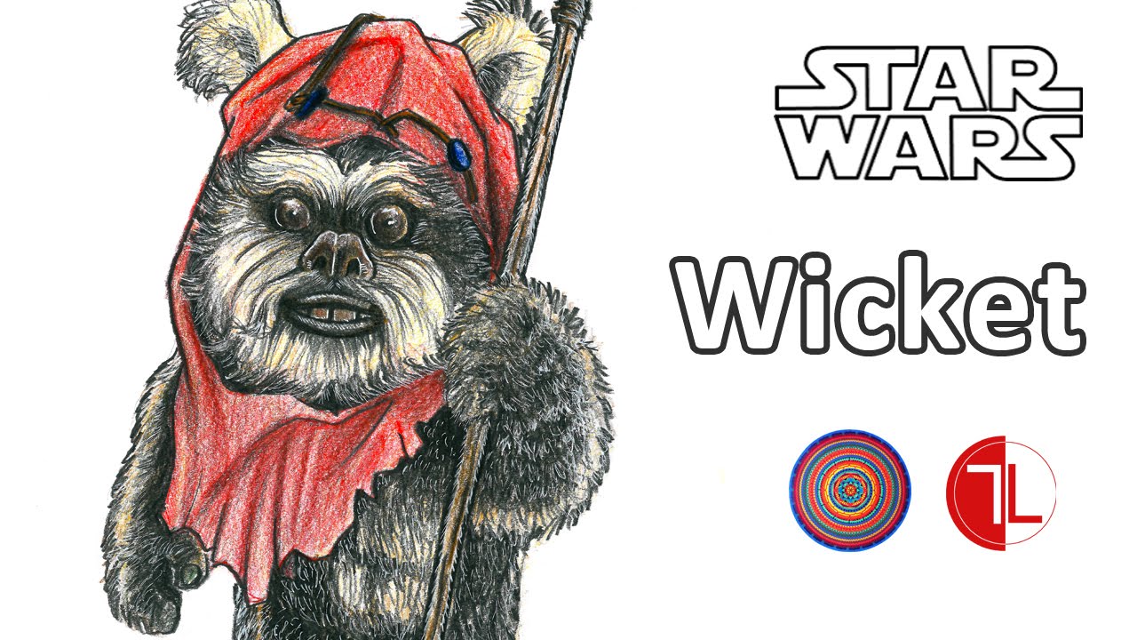 ewoks, wicket, starwars, returnofthejedi, star wars, caricature, drawing, i...