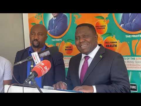 Citizens First President Harry Kalaba  addresses the Media