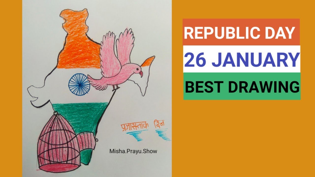 Indian Republic Day Drawing Concept | Best Drawing of Republic Day ...