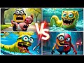 Minions found a baby 🆚️ Spongebob worm. Minion worm 🆚️ Spiderminion | Tiles hop