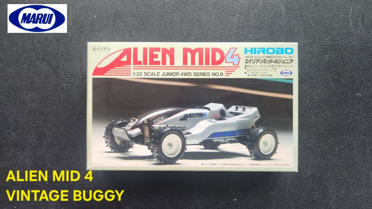 Vintage MARUI Alien Mid 4 Buggy | 1/32 Junior 4WD Classic Kit