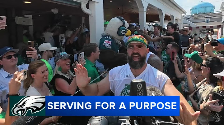 Former Eagle Jason Kelce hosts annual celebrity bartending event in Sea Isle City, New Jersey