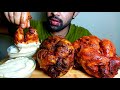 Spicy 2full grilled chicken eating showhungrypiran