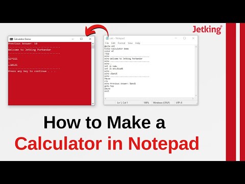 How to make calculator in Notepad | Windows 7/8/10 | Tech Tips and Tricks