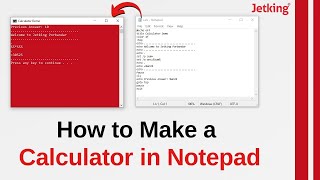 How to make calculator in Notepad | Windows 7/8/10 | Tech Tips and Tricks screenshot 4