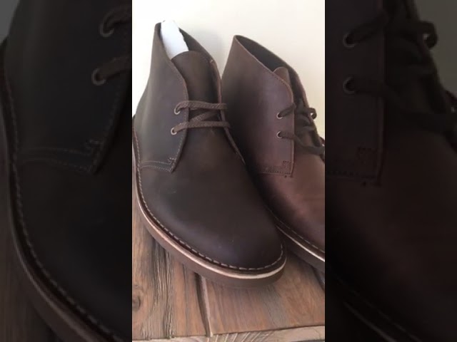 clarks bushacre 2 beeswax leather chukka boots
