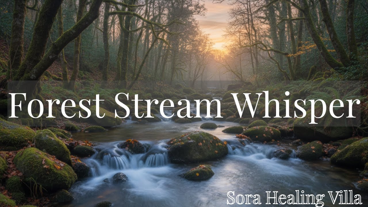 Forest Stream Whisper | Gentle Nature Water Sounds | Relaxation BGM