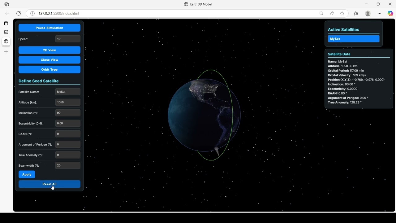 Project Capstone Design Perancangan Aplikasi Orbit Satelit LEO (Low Earth Orbit)