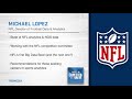 Michael Lopez - NFL Director of Football Data & Analytics