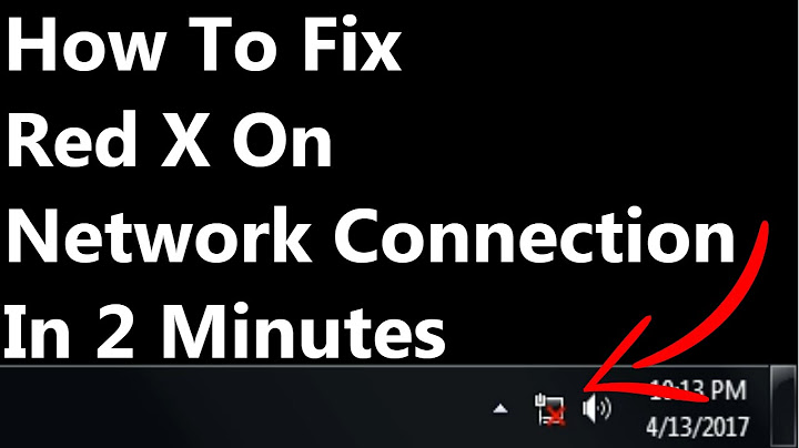 [FIXED] Red X Over Network Connection Windows 7