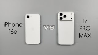iPhone 17 Pro Max vs iPhone 16e Speed Test & Camera Comparison 