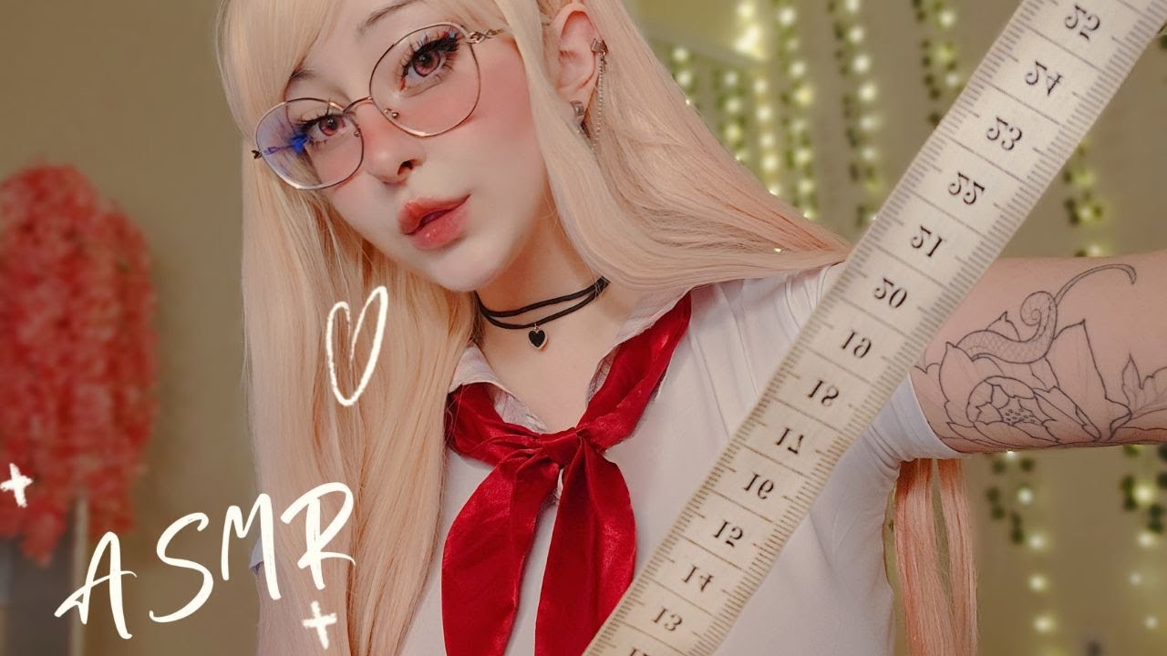 MY FIRST TIME...doing ASMR roleplay 📏 gently measuring you to help fall asleep