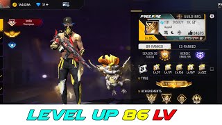 86 LEVEL DONE😱😇BR RANK SOLO LEGEND👑HR ROKY IS THE BRAND🥇