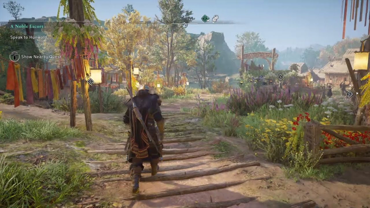 Assassins Creed: Valhalla - Ostara Season at Ravensthorpe (Environment - no gameplay)