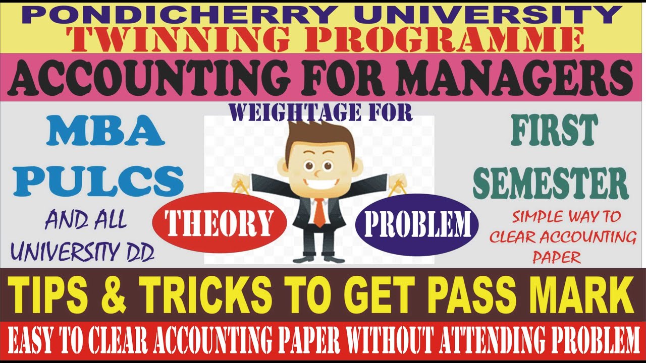 MBA TWINNING PROGRAMME ACCOUNTING FOR MANAGERS TIPS & TRICKS, HOW TO PASS MBA ACCOUNTING PAPER
