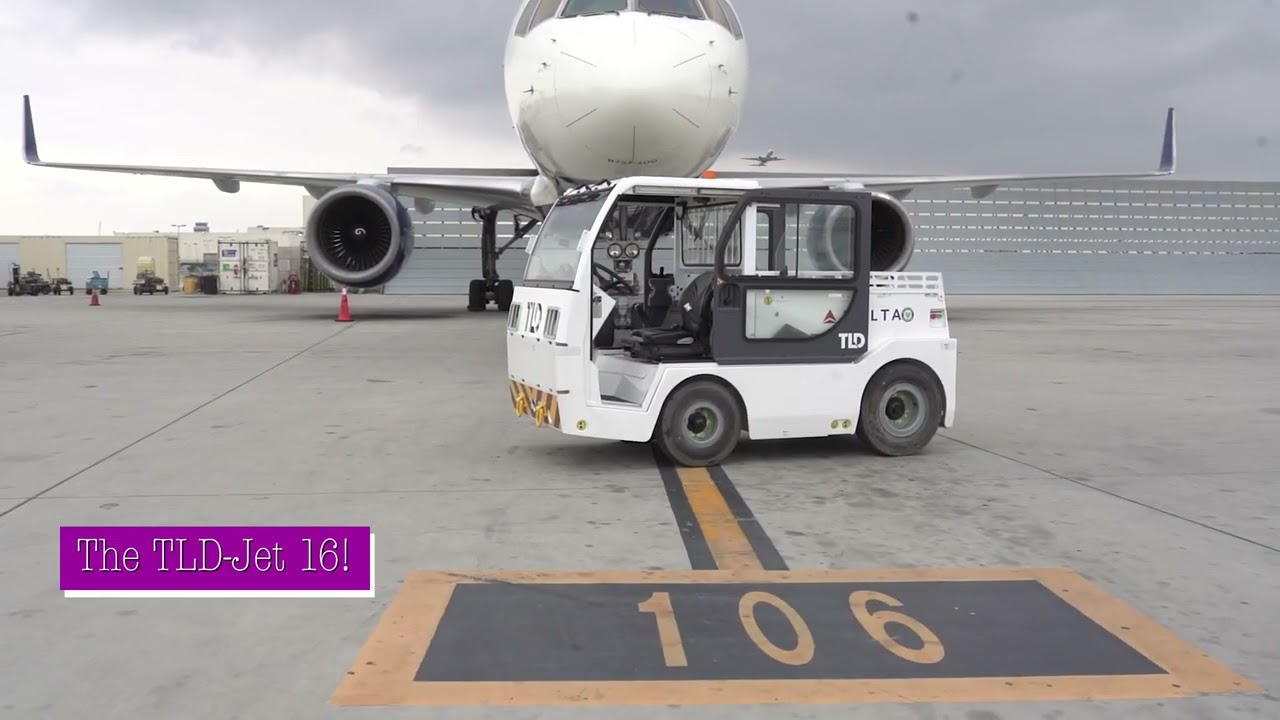 Delta LAX Welcomes the New Jet 16 All Electric Tug!