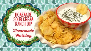 Sour Cream Ranch Dip Homemade Holiday