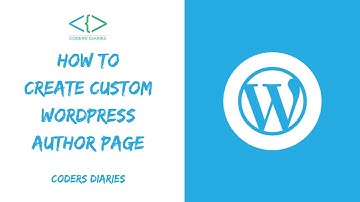 How to create custom WordPress author page