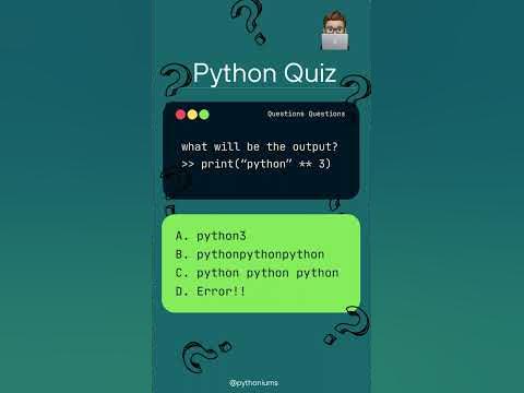 pythonium quiz 1 - YouTube