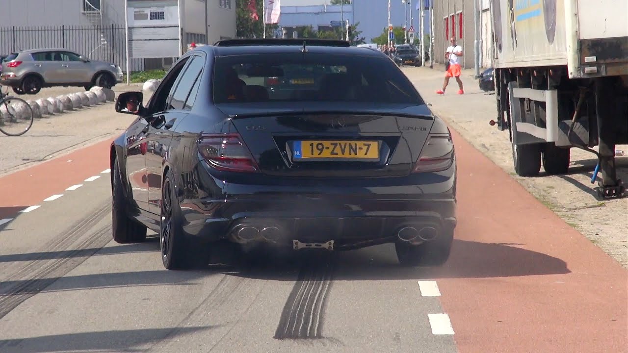 ⁣Mercedes-Benz C63 AMG w/ iPE! Drifts & Accelerations!