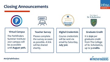Pathfinders Summer Institute 2021 | Closing Night