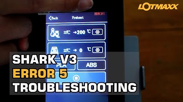 LOTMAXX Shark V3 Error Code ERR5 Troubleshooting