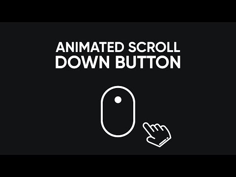 How to make Animated Scroll Down Button using HTML, CSS & JavaScript