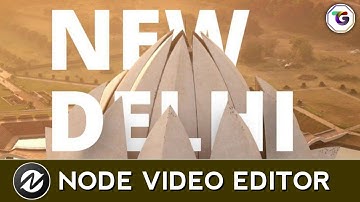 how to create text behind on object in node video editor