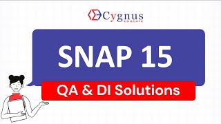 SNAP 2015 Solution Quant ^ DI |Logarithm | log5 25 + log2 (log3 81) is