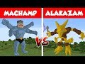 GIGA MACHAMP vs ALAKAZAM HOUSE BUILD BATTLE - MINECRAFT VS POKEMON