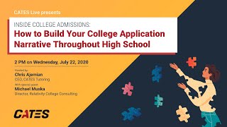 How to build your college application narrative throughout high school