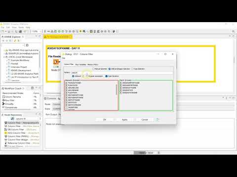 Day 11 - Column Filter Node - 30 Days of KNIME