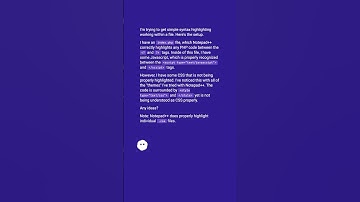 Different language syntax highlighting within same file #shorts