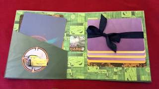 Happy Birthday 4x6 waterfall folio