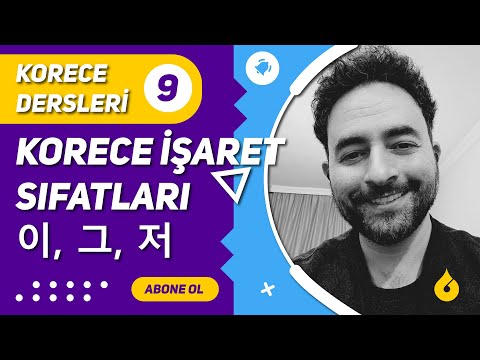 🇰🇷 Korece Dersi 9/60: Korece işaret sıfatları 이, 그, 저 ile \