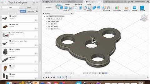 Fusion 360 Fidget Spinner