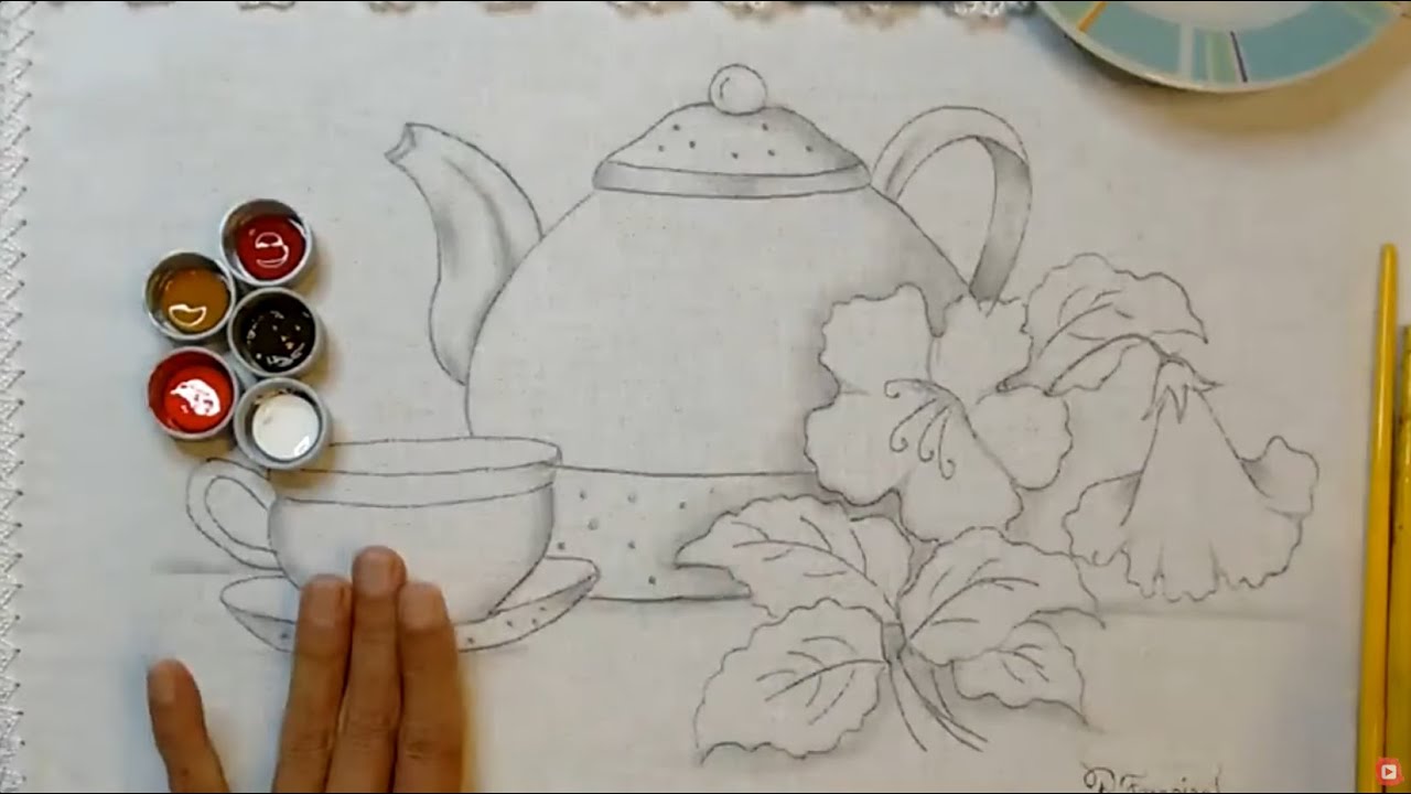 Roberto Ferreira  - Reprise - Vamos Aprender a Pintar Bule e Flores   P1