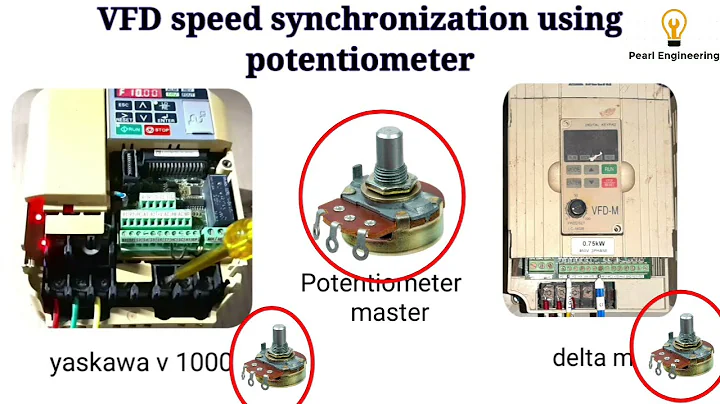 VFD speed synchronization by potentiometer |2 How to increase the speed of VFD with a potentiomet...