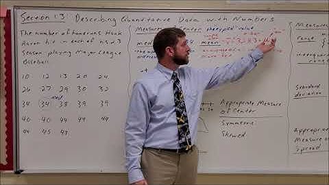 Describing Quantitative Data with Numbers