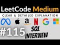 LeetCode Medium 1341 "Movie Rating" SAP Interview SQL Question with Explanation