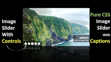 Pure CSS Image Slider With Caption | Image Slider With Controls Using Radio Buttons And Pure CSS.