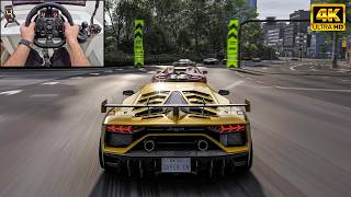 Lamborghini Aventador SVJ VS Hypercars - Forza Horizon 6 | Logitech G923 Steering Wheel screenshot 1