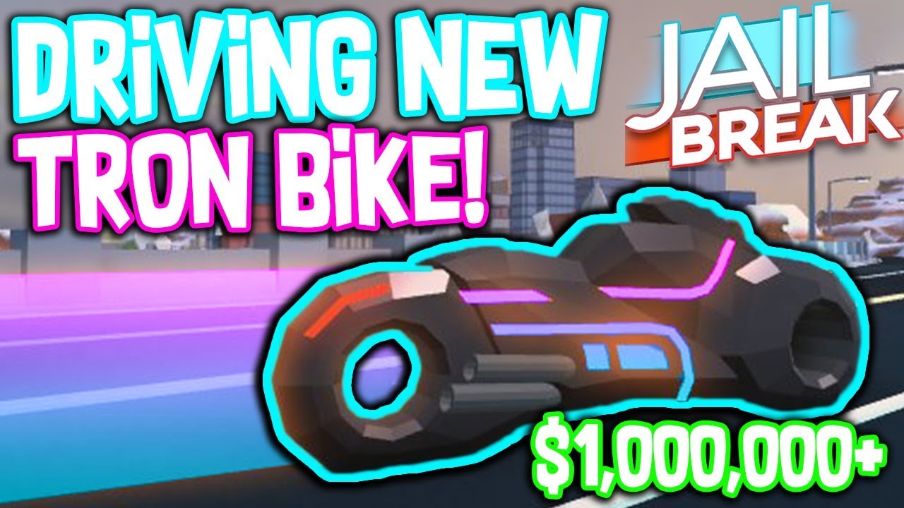 Driving The Tron Bike In Roblox Jailbreak Exclusive Sounds Youtube - tron bike roblox fast
