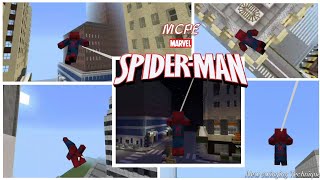 MCPE Siderman Mod/Addon_New Swing Technique By Icefox_Gamer_x. Minecraft spiderman web swinging screenshot 4