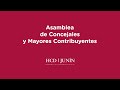 En vivo.- Asamblea de concejales y mayores contribuyentes de Junín: Aprobación Ordenanza Fiscal Impositiva 2026