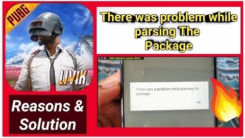 Apk Not Install Pubg Mobile livik Error | There was a problem while parsing the package | Reasons