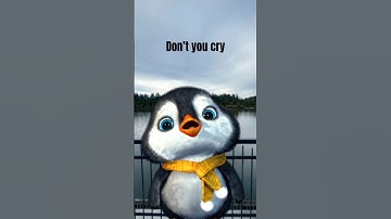 Do not cry 🥺 #hushlittlebaby #dontcry #byyourside #hug #puffpuff #socute #adorable #babypenguin