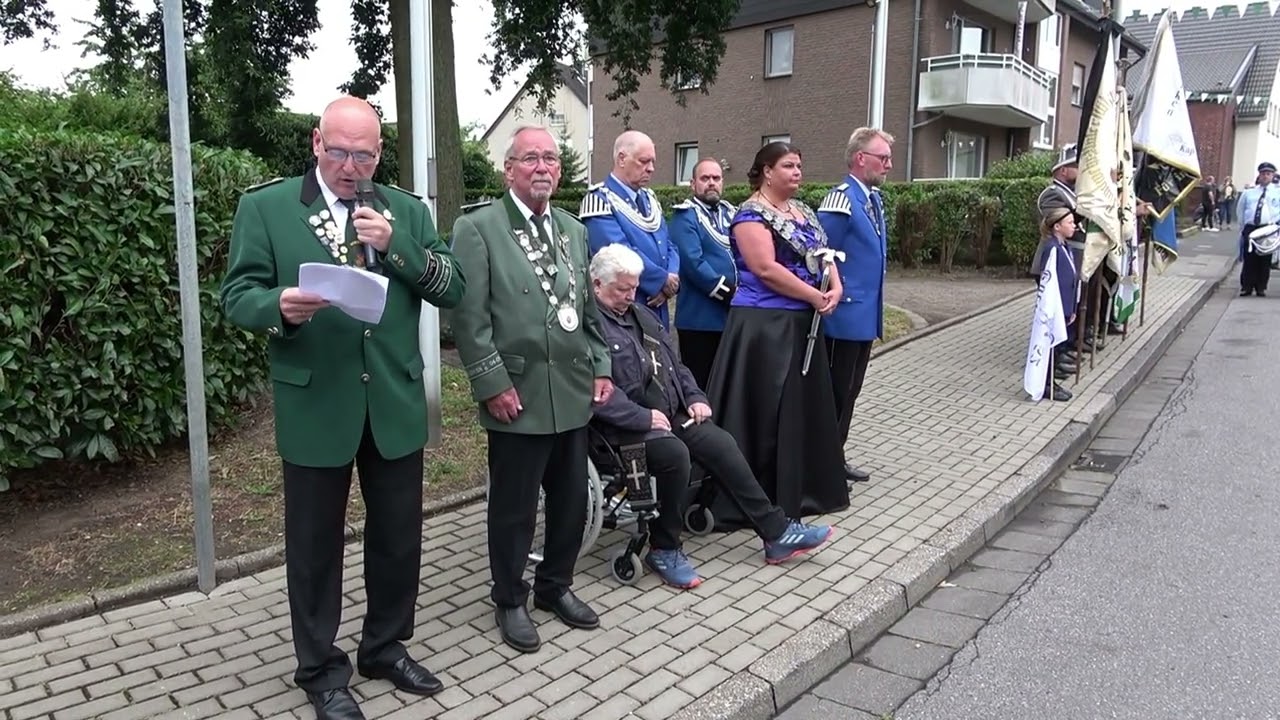 Schützenfest Grevenbroich Orken 2024 - Gefallenenehrung und grosser Zapfenstreich am 27.7.2024