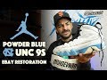 UNC Air Jordan 9 restoration by Vick Almighty!!